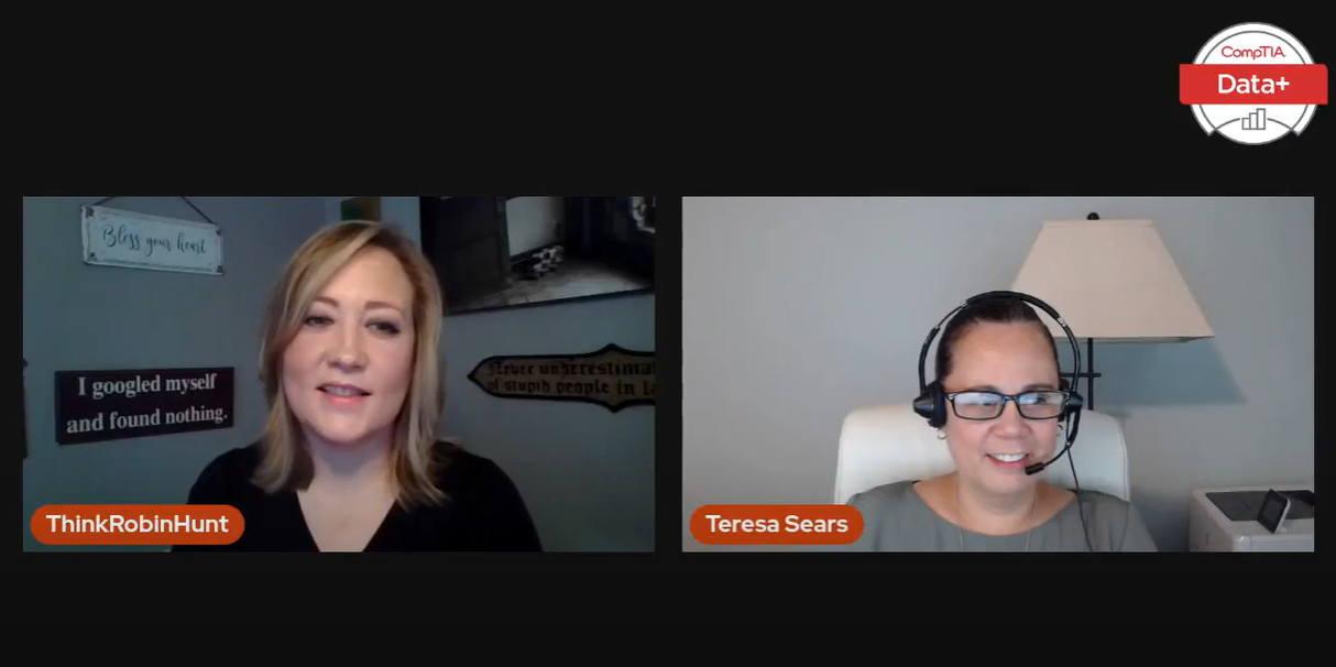 Load video: Defining the skills of the data analyst with author Robin E Hunt and special guest Teresa Sears