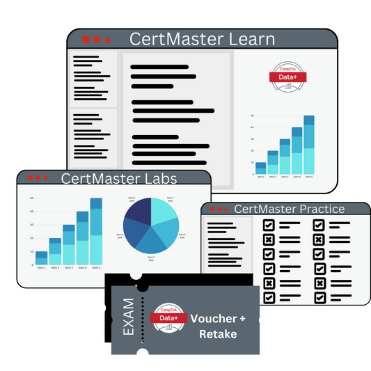 CompTIA Data+ (DA0-001) Complete Bundle